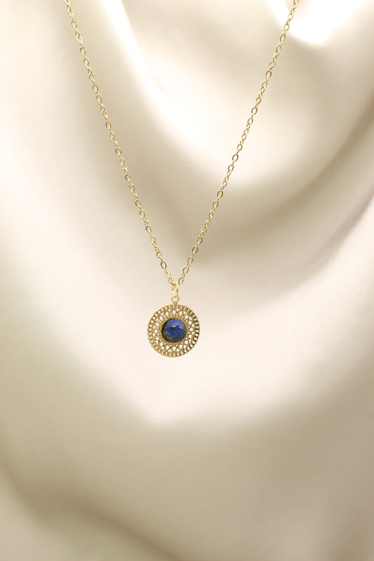 Lapis Lazuli Mandala necklace