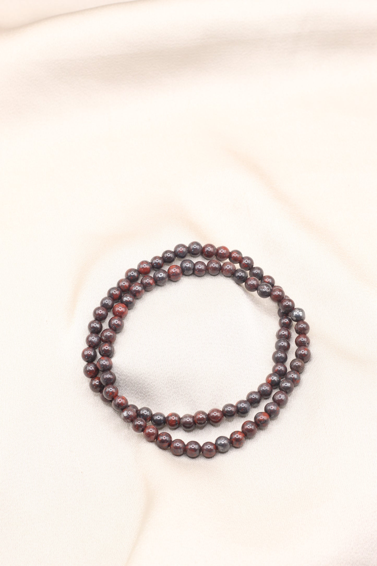 Brave Determination | Red Tigers Eye small beaded bracelet