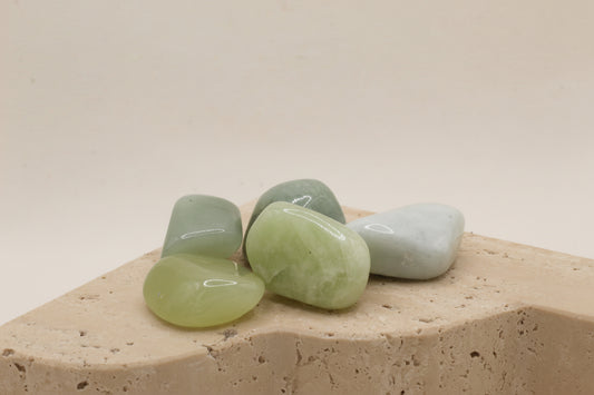 New Jade Serpentine Tumblestone