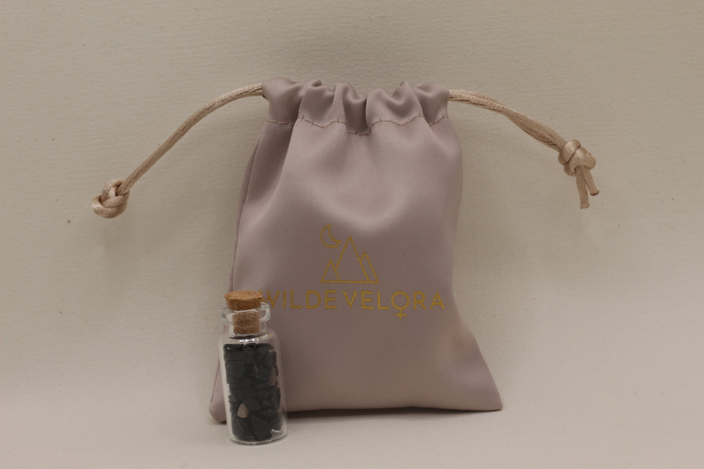 Obsidian Crystal Wish Jar