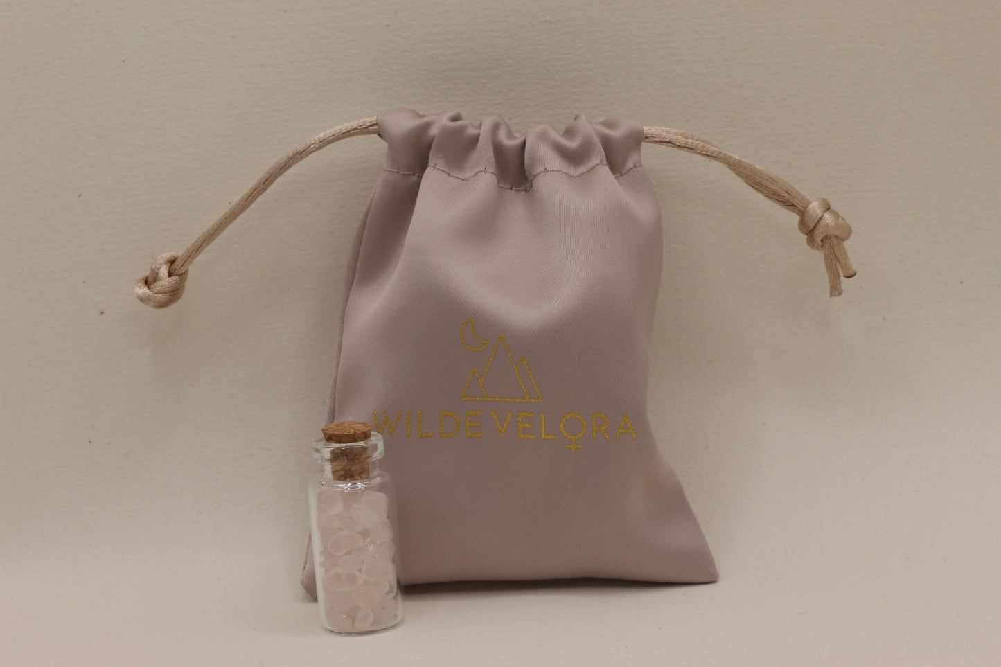 Love & emotional healing | Rose Quartz Crystal Wish Jar