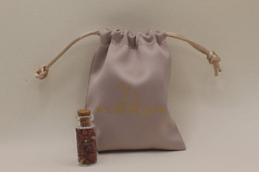 Red Jasper Crystal Wish Jar