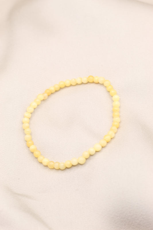 Confidence & Abundance | Yellow Topaz beaded bracelet