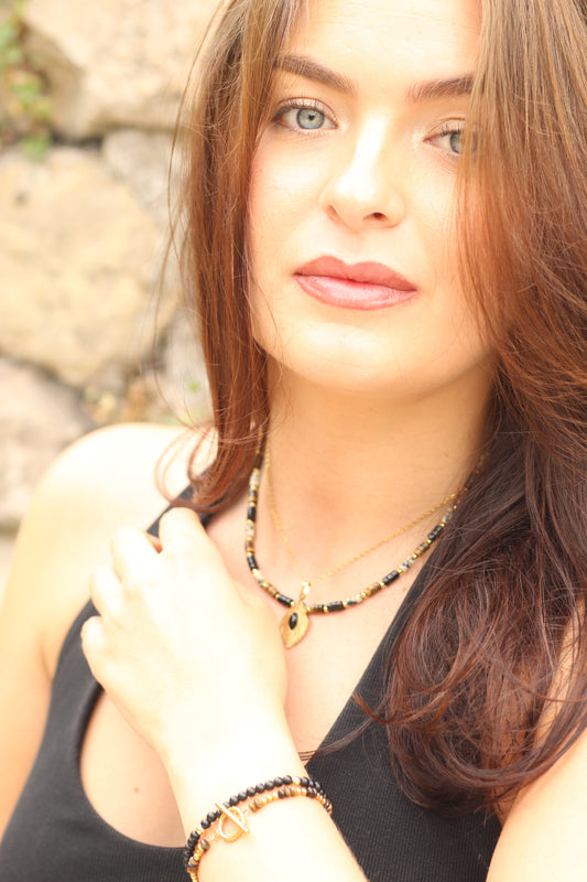 Courage & Strength | Tigers Eye Tbar bracelet