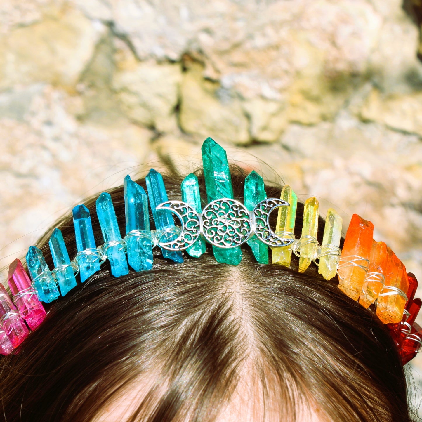 Rainbow Crystal Crown