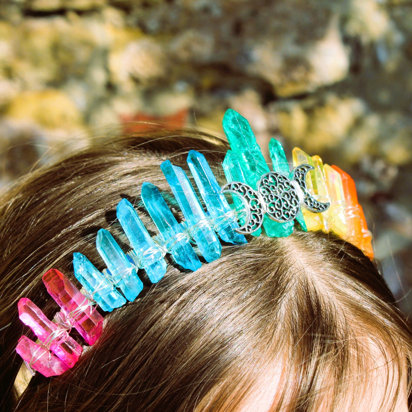 Rainbow Crystal Crown