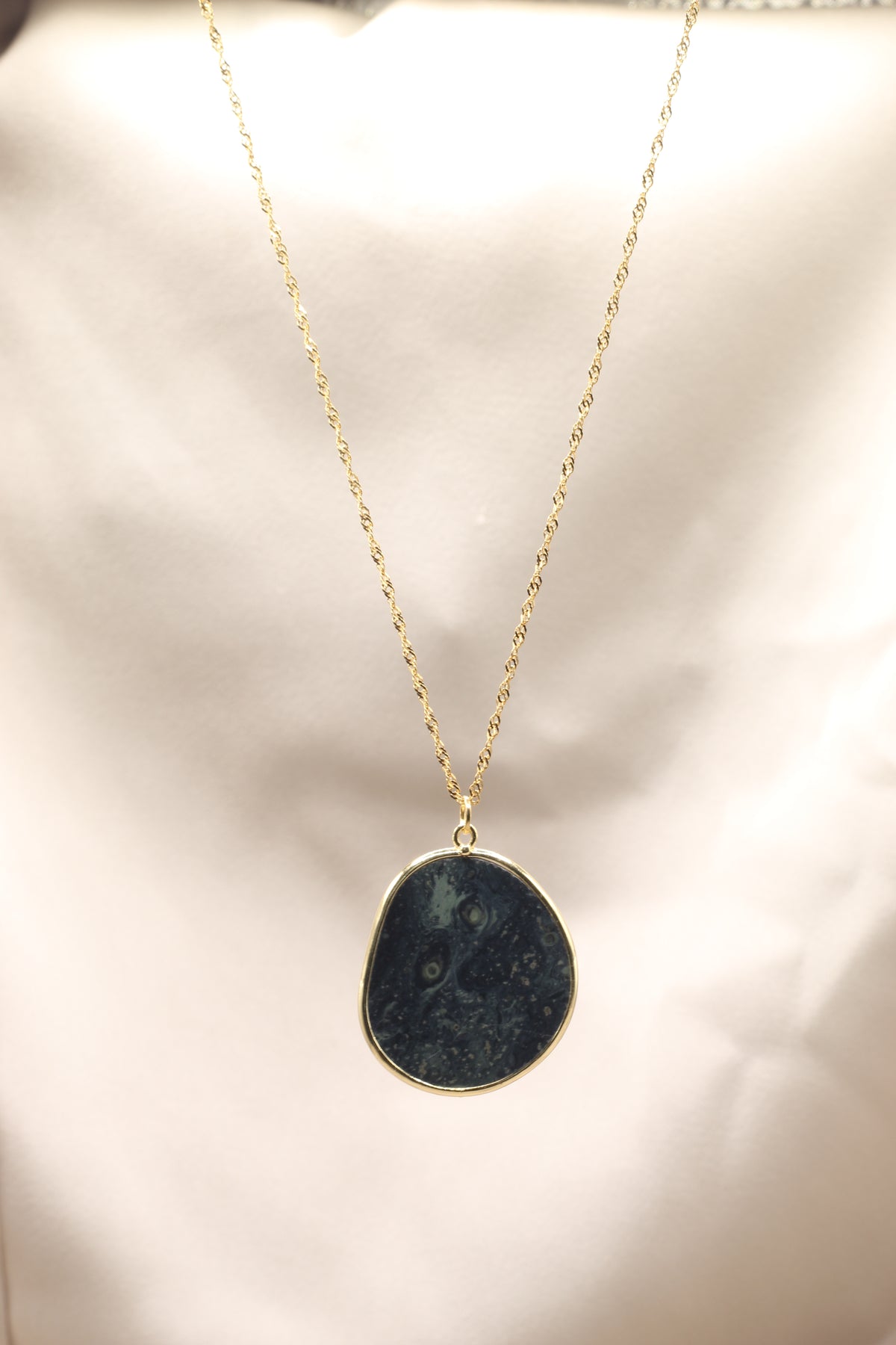 Acceptance & Connection | Rhyolite large slice necklace