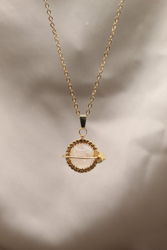 Healing & Personal Power | Golden Healer planet pendant necklace