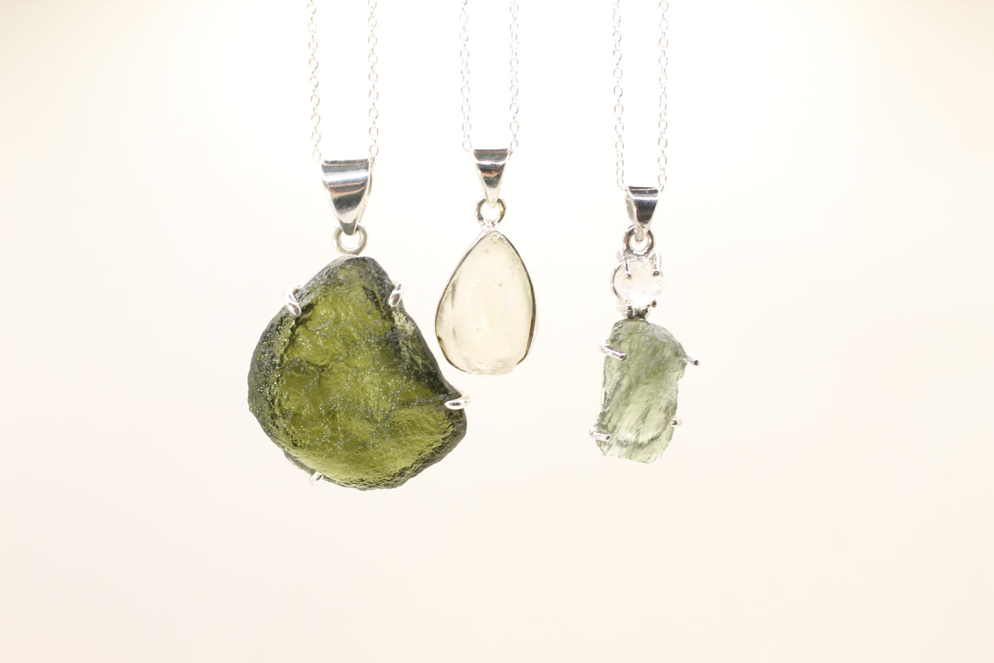 Libyan Desert Glass Teardrop Necklace