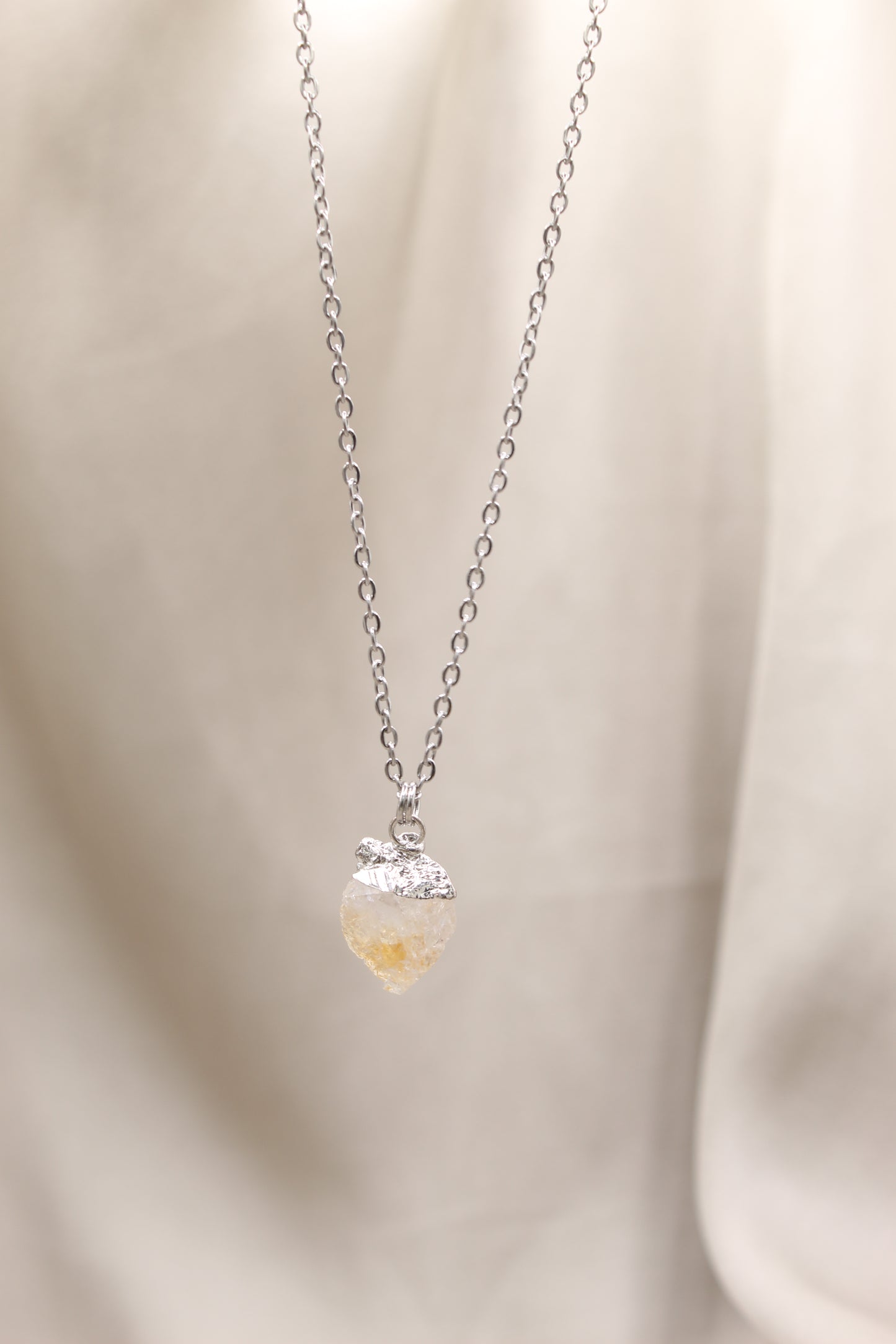 citrine necklace