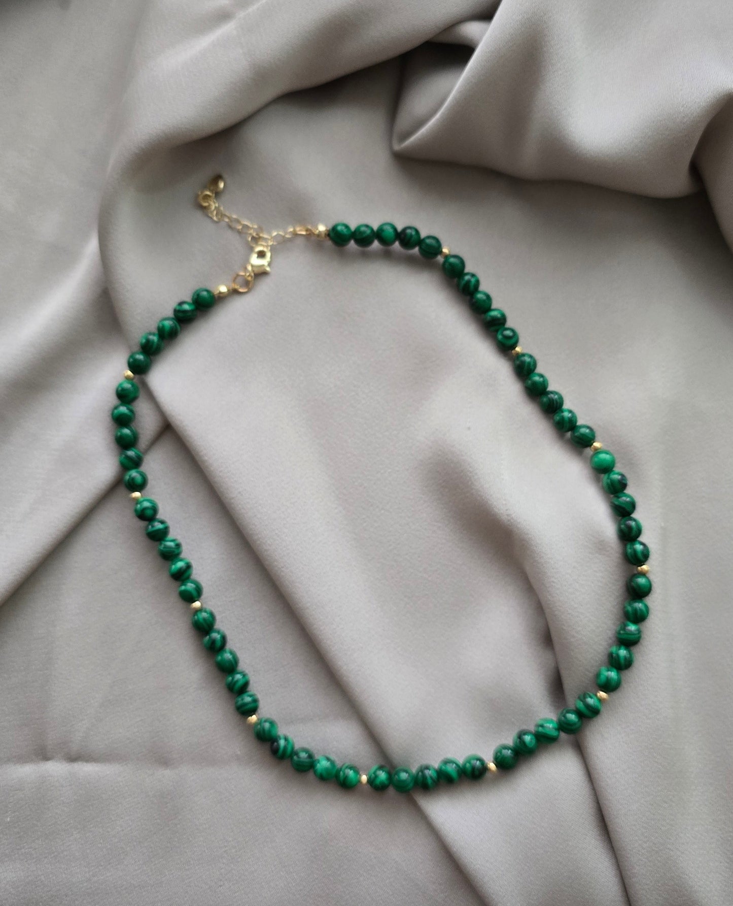 Malachite Beaded Necklace