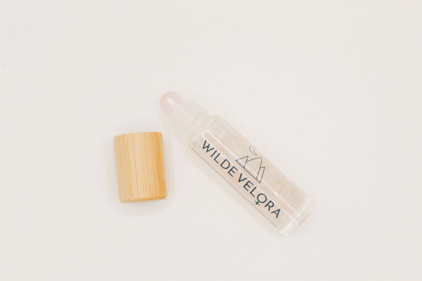 Essential Oil Roller Bottle - Rose Quartz