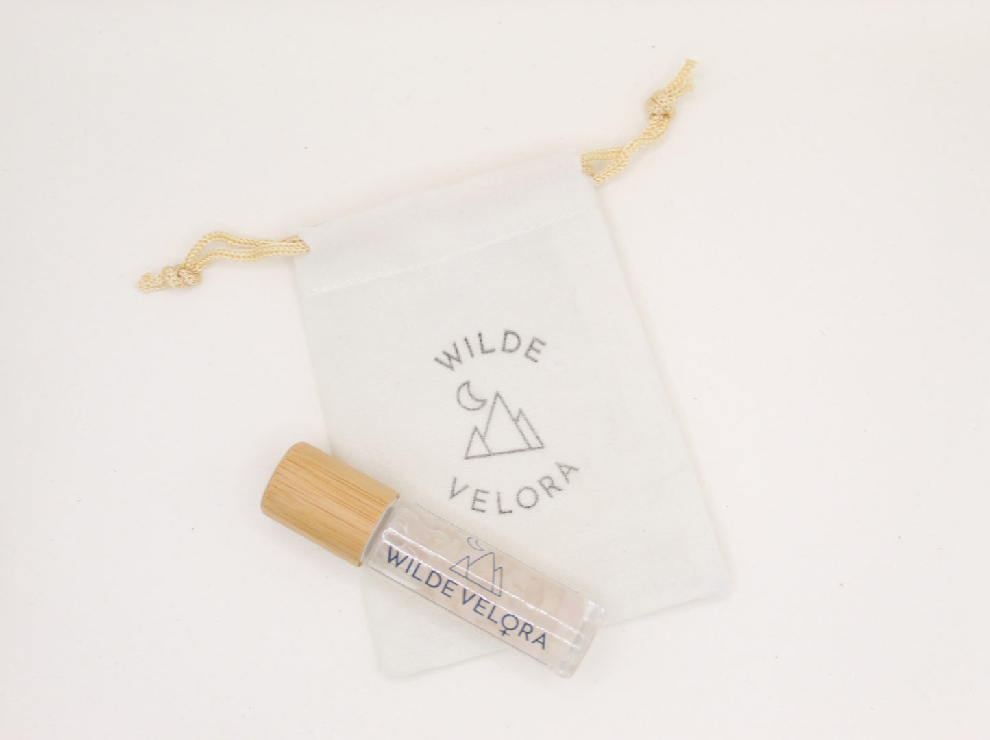 Essential Oil Roller Bottle - Rose Quartz