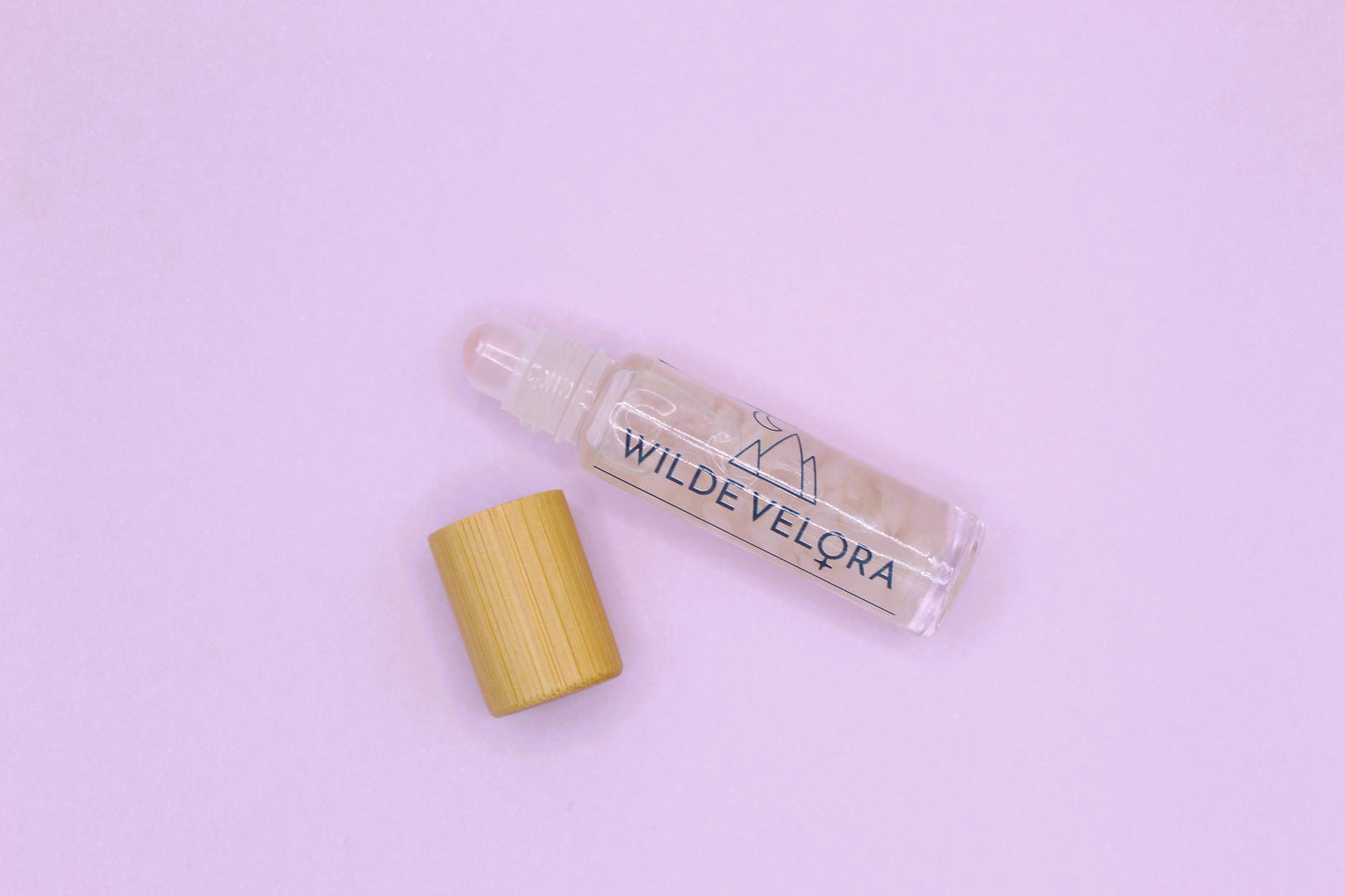 Essential Oil Roller Bottle - Rose Quartz