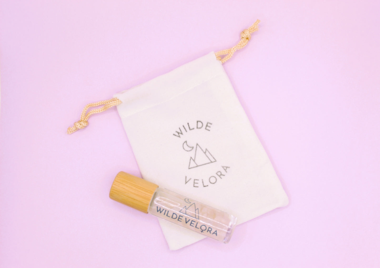 Essential Oil Roller Bottle - Rose Quartz