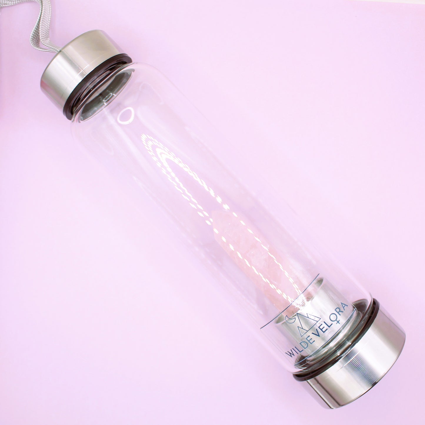 Rose Quartz Purifying Water Bottle