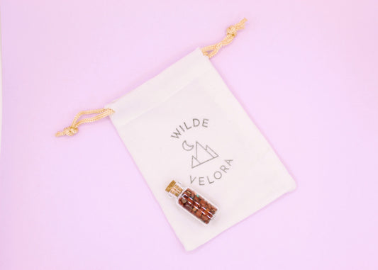 Red Jasper Crystal Wish Jar