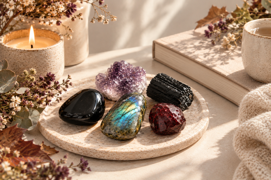 Samhain & the Magic of the In-Between: Crystals, Intuition and the Quiet Power of Autumn