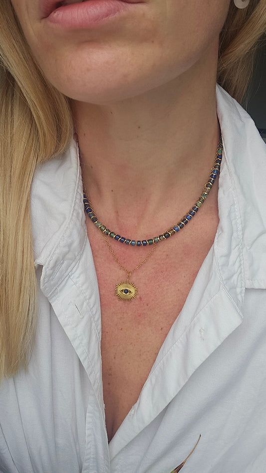 Lapis Lazuli & gold necklace