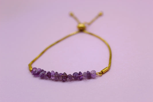 Natural Amethyst Bracelet