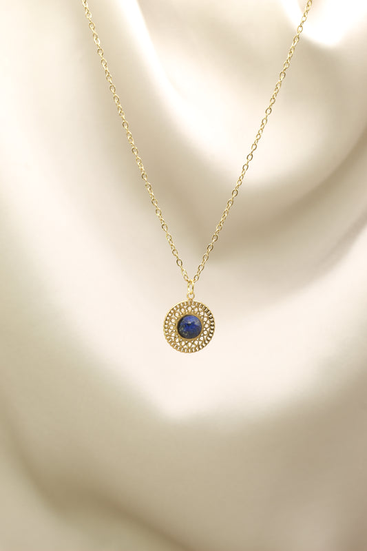 Lapis Lazuli Mandala necklace