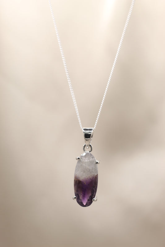 amethyst bicolour necklace