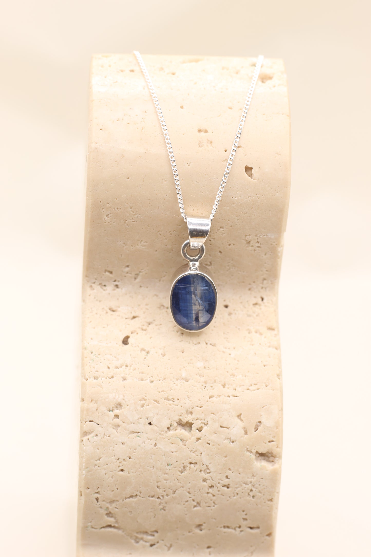 Alignment & Clarity | Kyanite Faceted Necklace | Sterling Silver