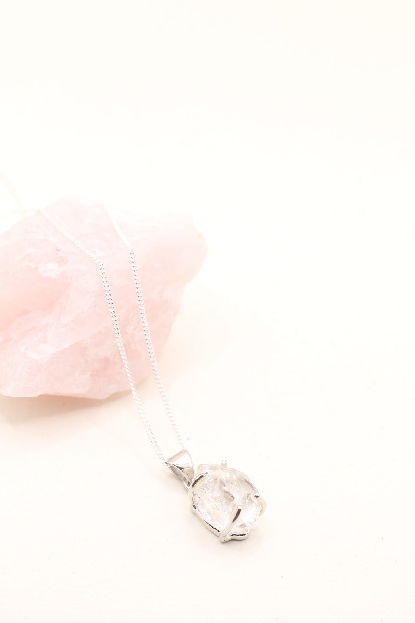 Herkimer Diamond Necklace | Sterling Silver