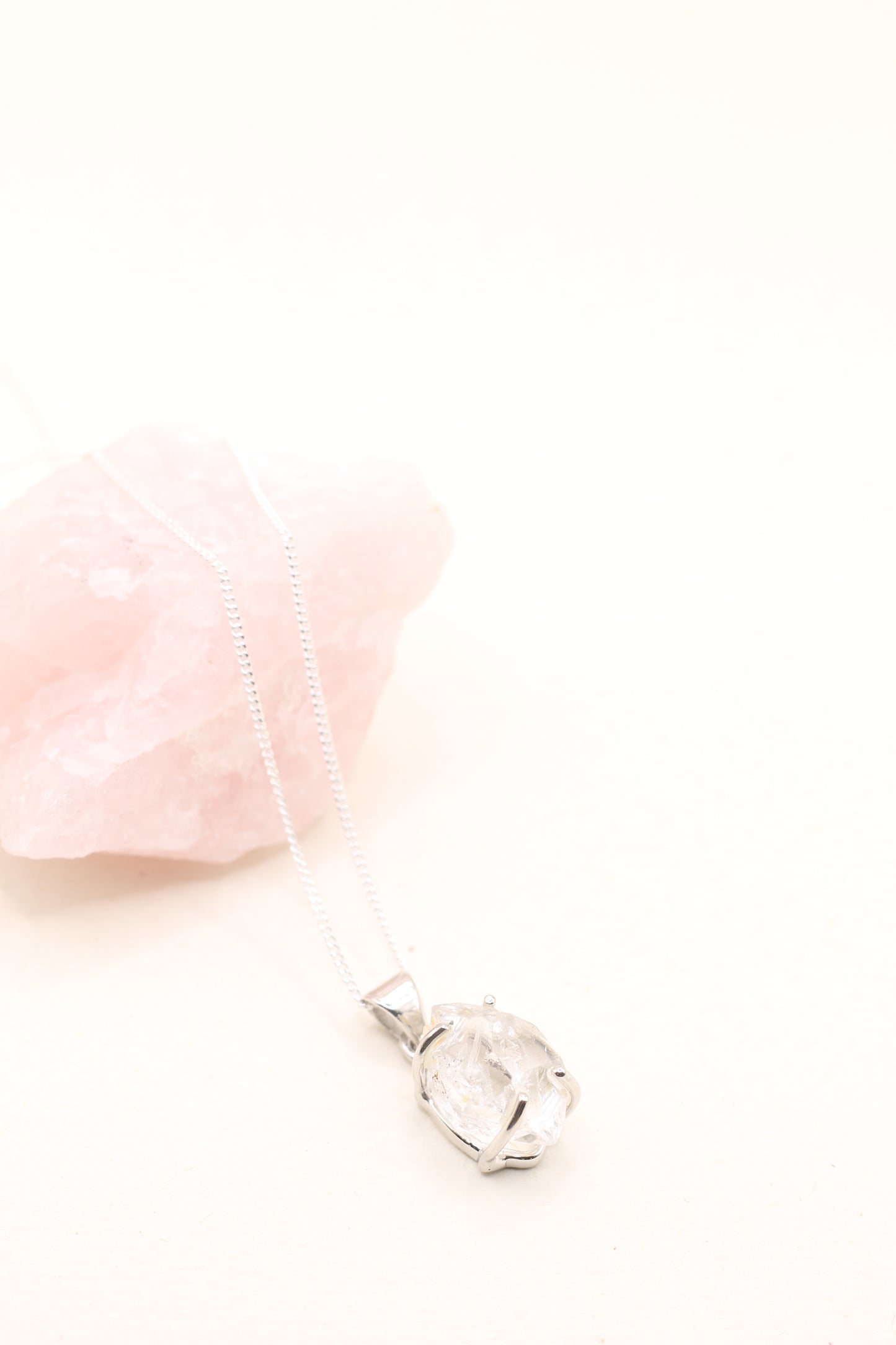 Herkimer Diamond Necklace | Sterling Silver