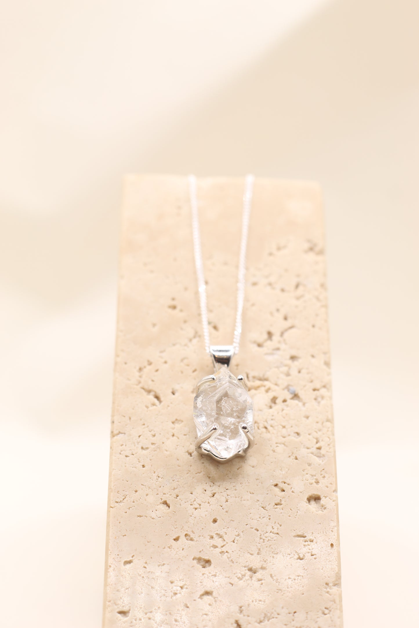 Herkimer Diamond Necklace | Sterling Silver