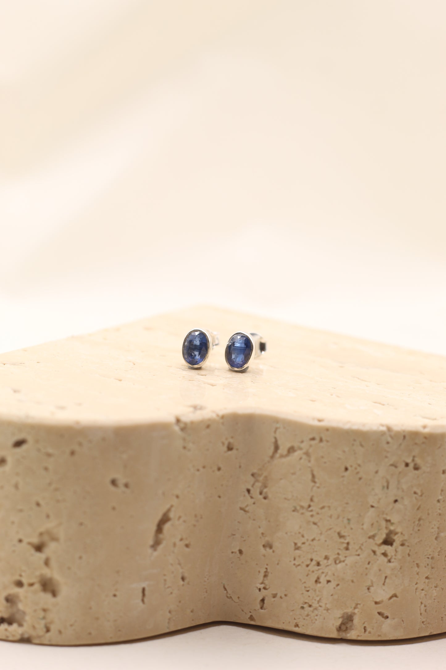 Alignment & Clarity | Kyanite Faceted Stud Earrings | Sterling Silver