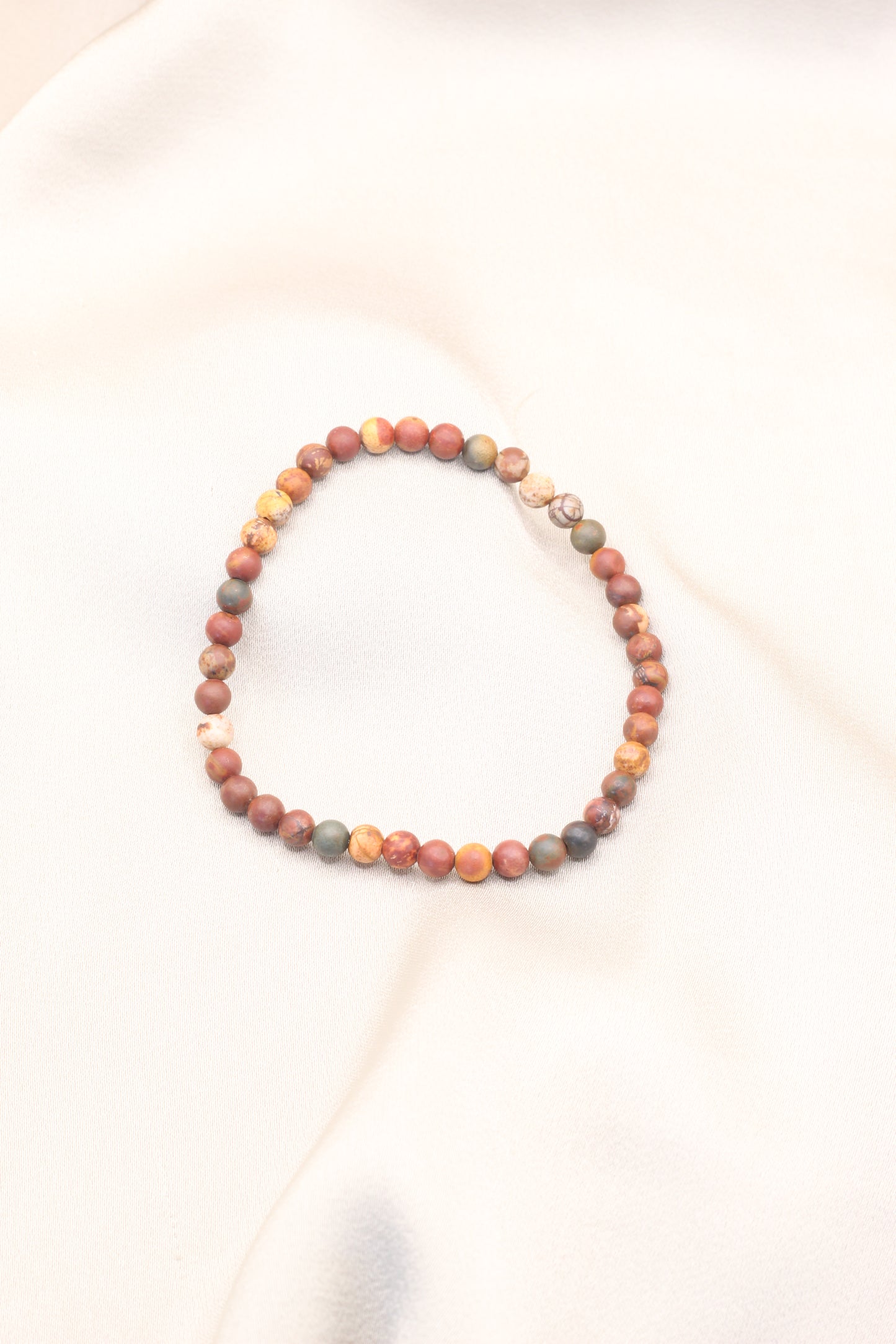 Creativity & Clarity | Picasso Jasper small beaded bracelet