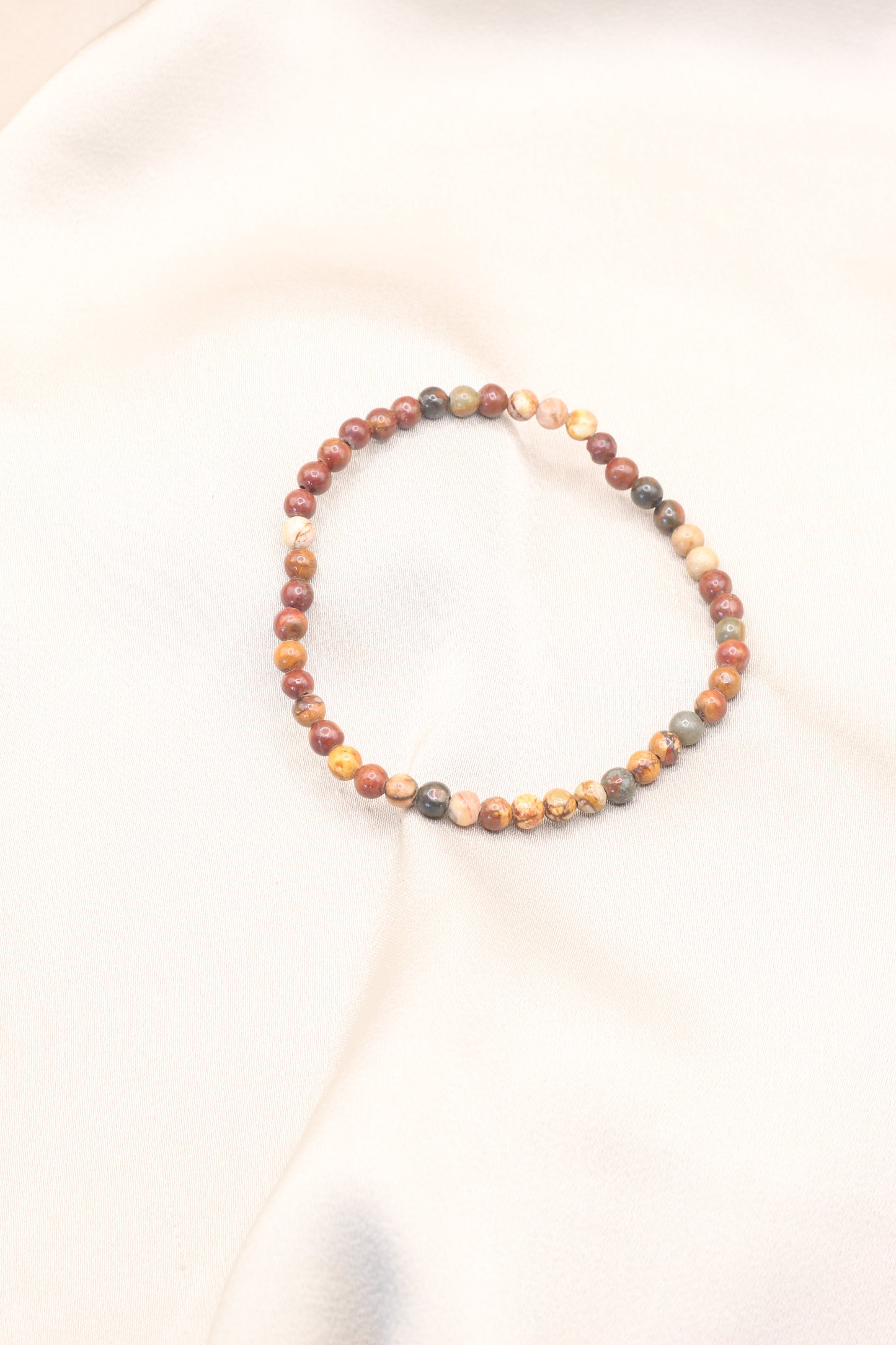 Creativity & Clarity | Picasso Jasper small beaded bracelet