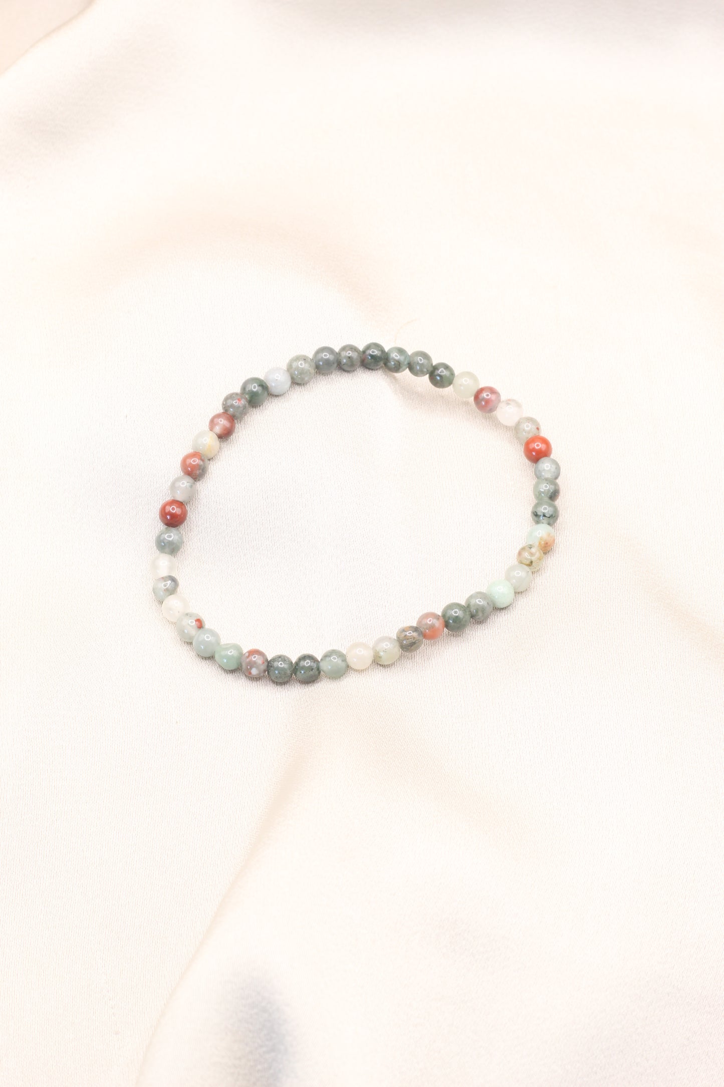 Strength & Vitality | African Bloodstone small beaded bracelet