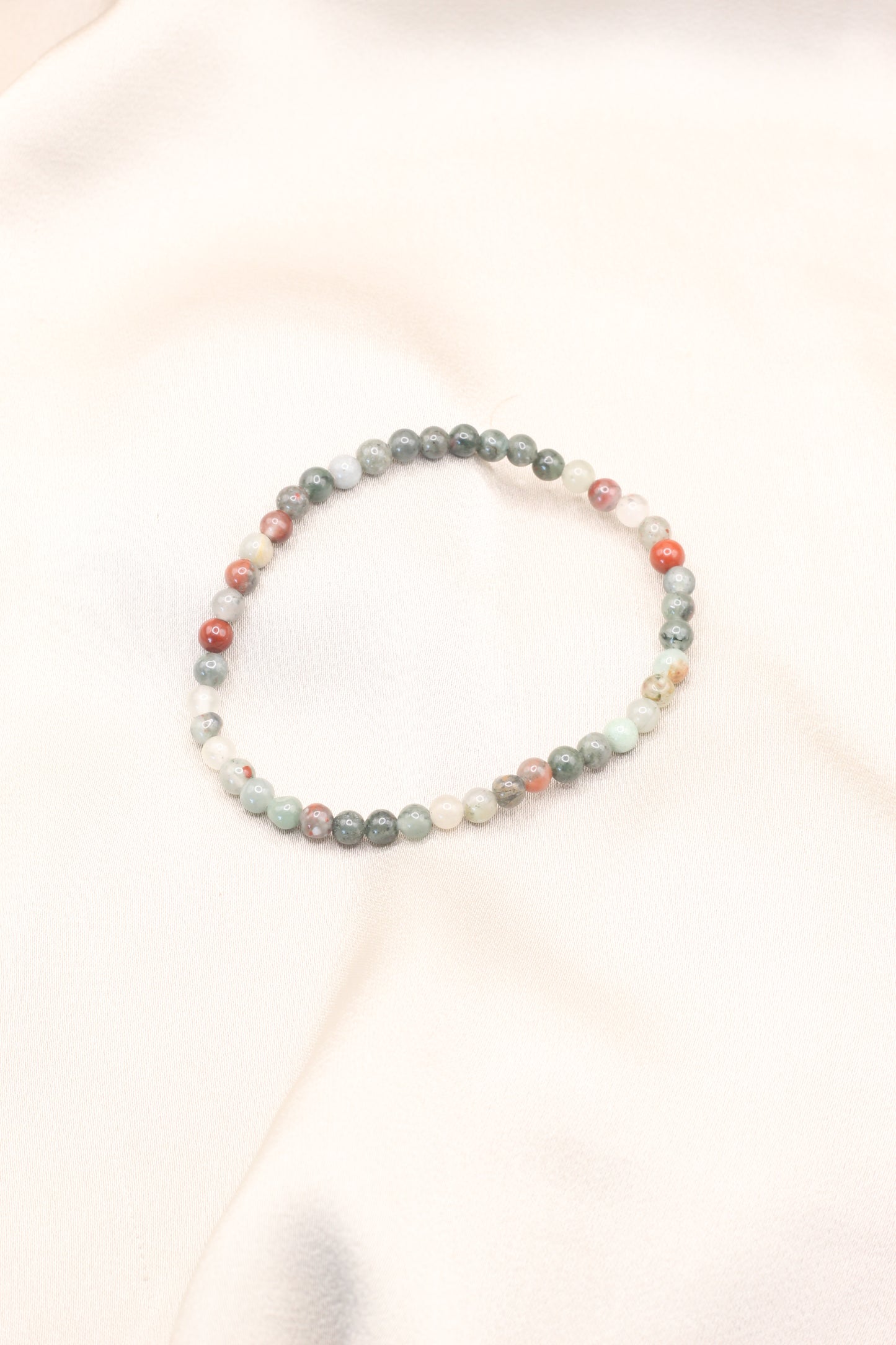 Strength & Vitality | African Bloodstone small beaded bracelet