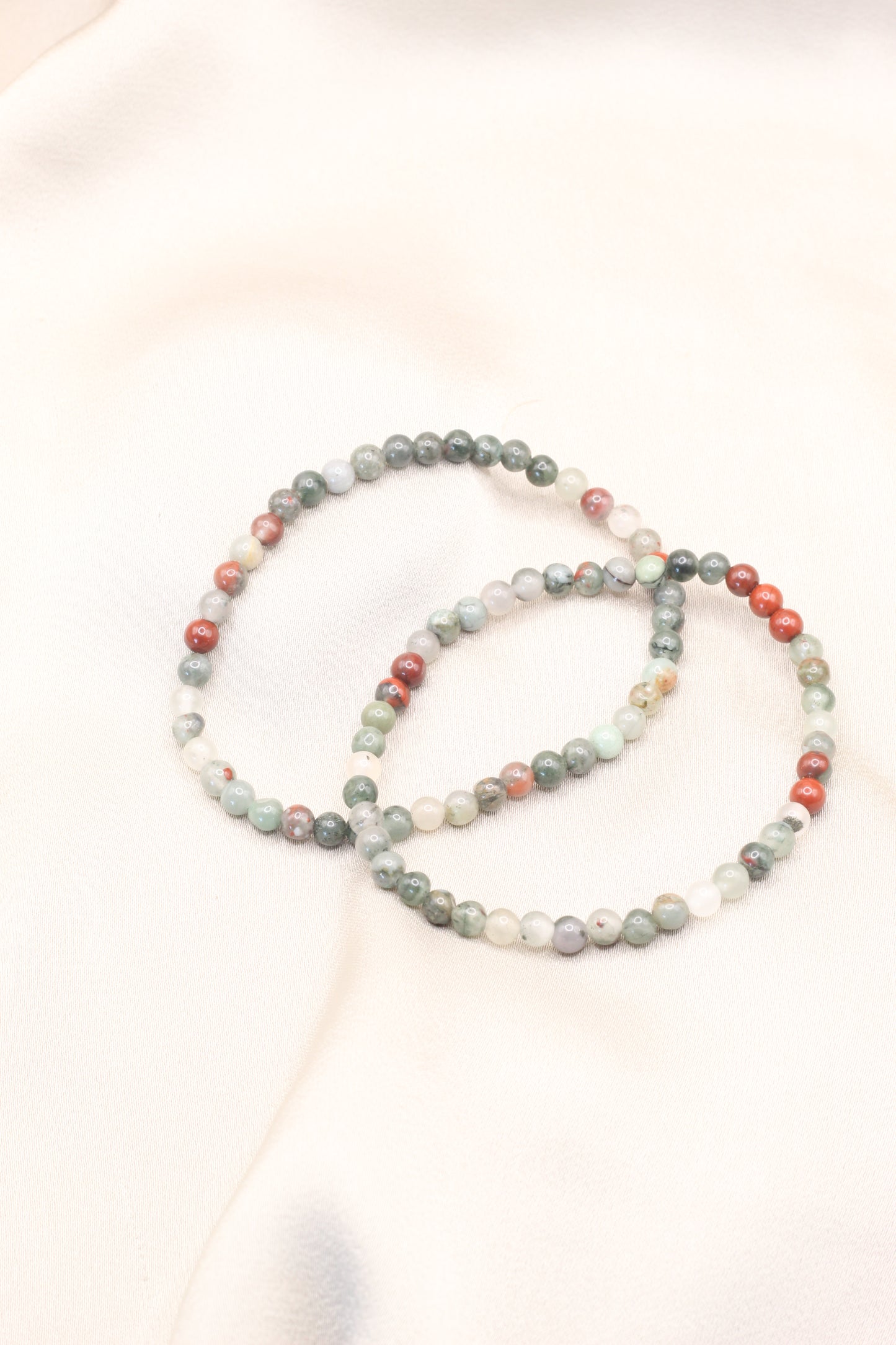 Strength & Vitality | African Bloodstone small beaded bracelet