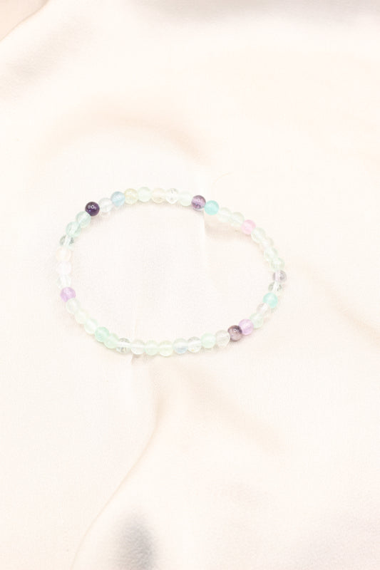 Clarity & Focus | Fluorite small beaded bracelet