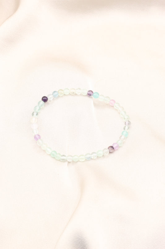 Clarity & Focus | Fluorite small beaded bracelet