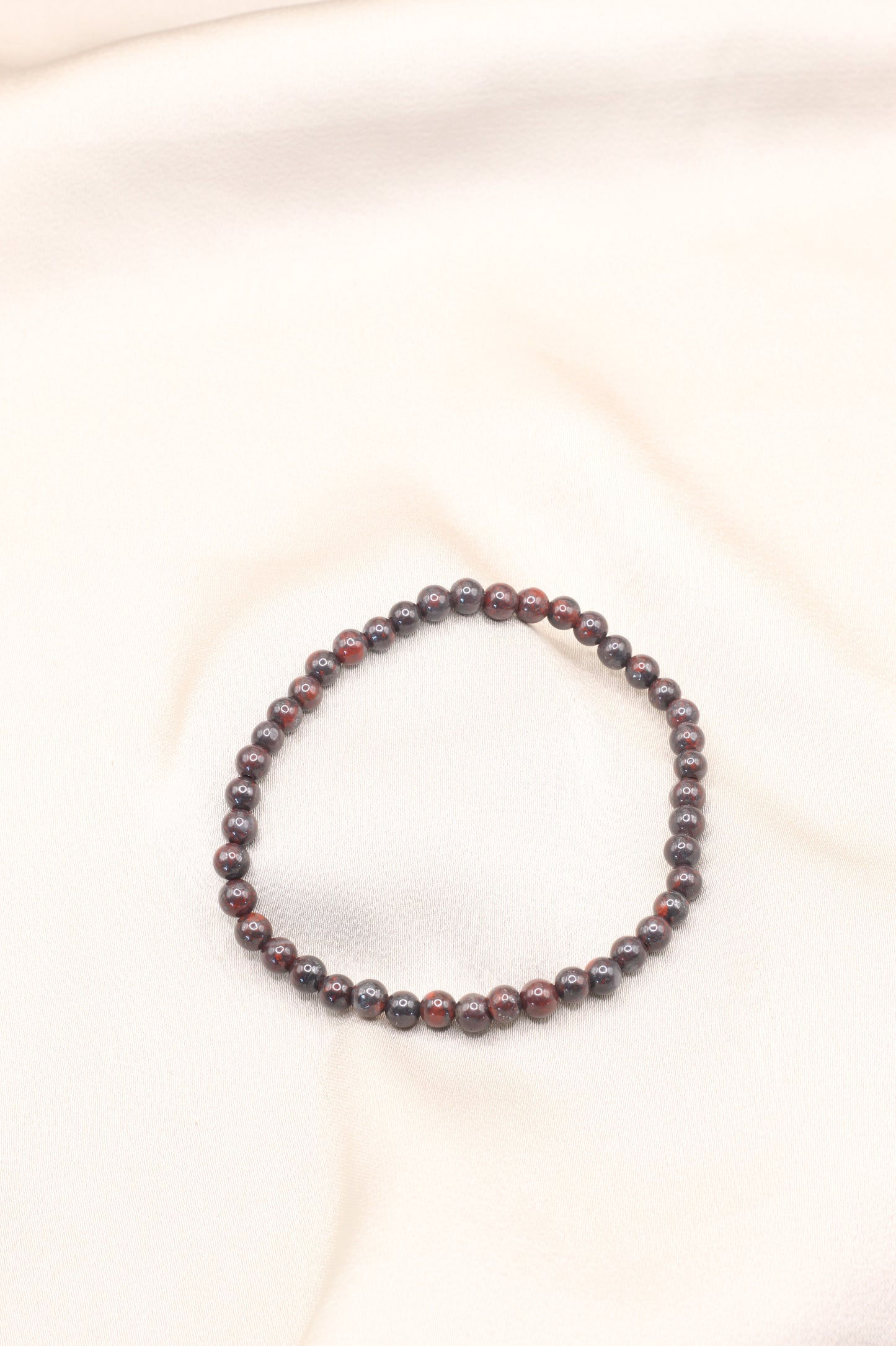 Brave Determination | Red Tigers Eye small beaded bracelet