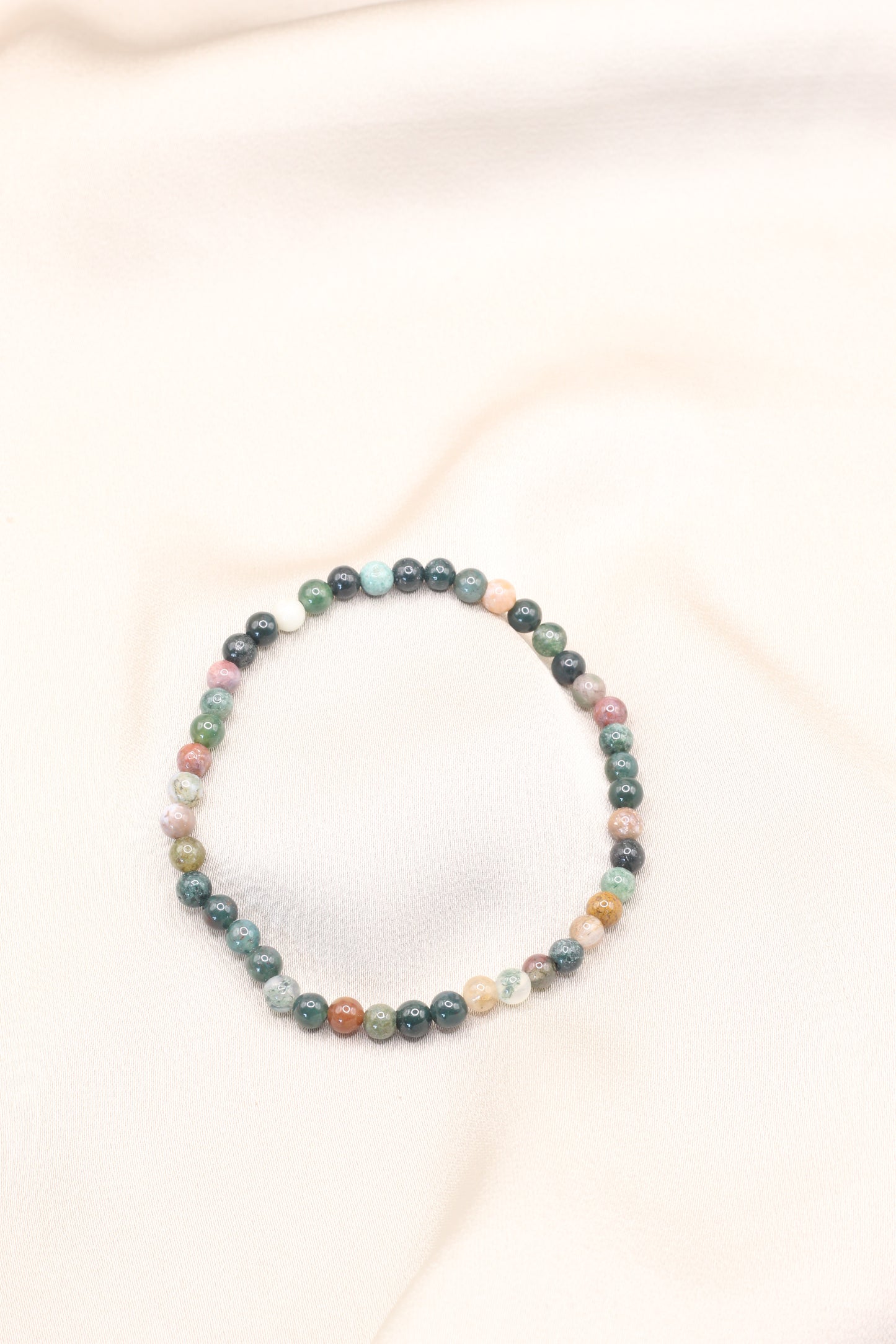 Grounding & Balanace | Indian Agate small beaded bracelet