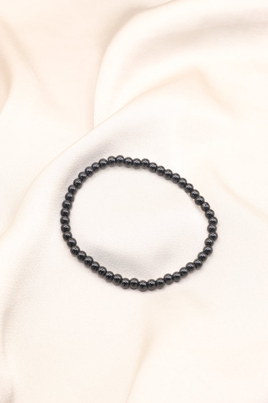 Protect & Ground | Obsidian small beaded bracelet