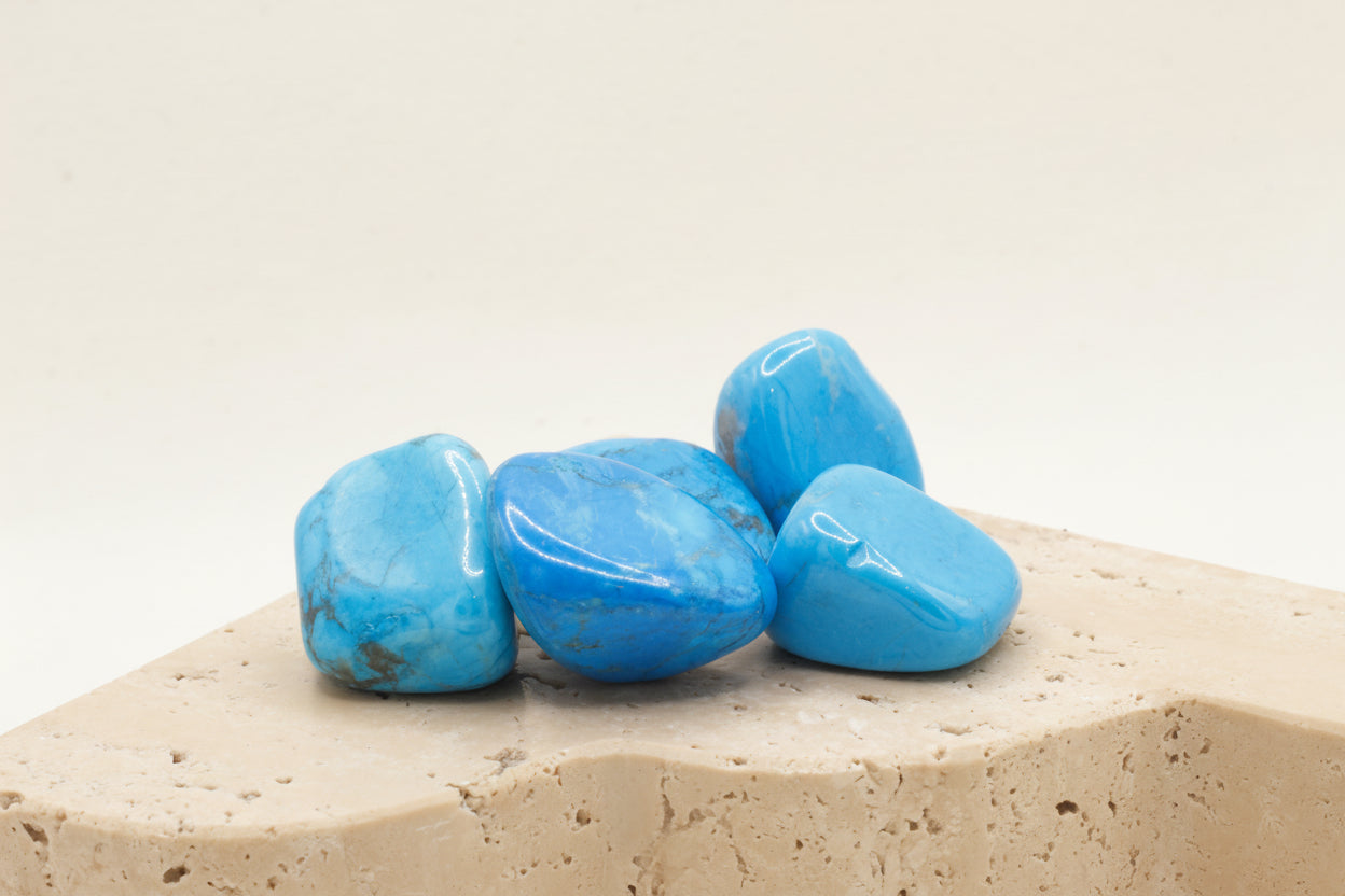 Balance & Calm | Blue Howlite (Turquenite) Tumblestone