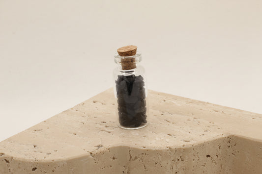 Obsidian Crystal Wish Jar