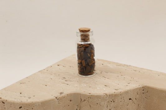 Courage & Strength | Tigers Eye Crystal Wish Jar