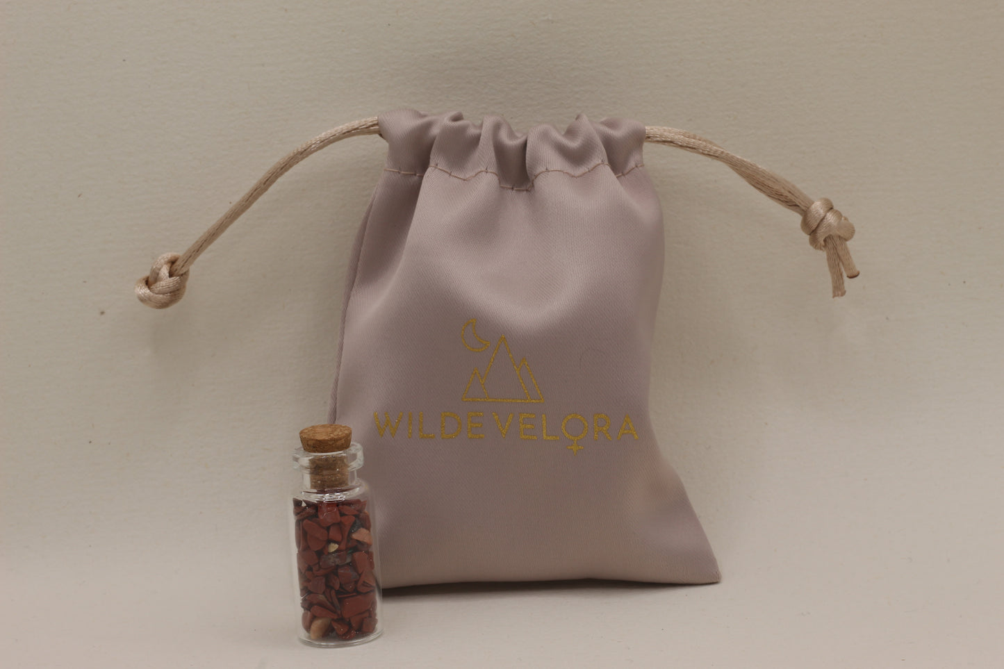 Red Jasper Crystal Wish Jar