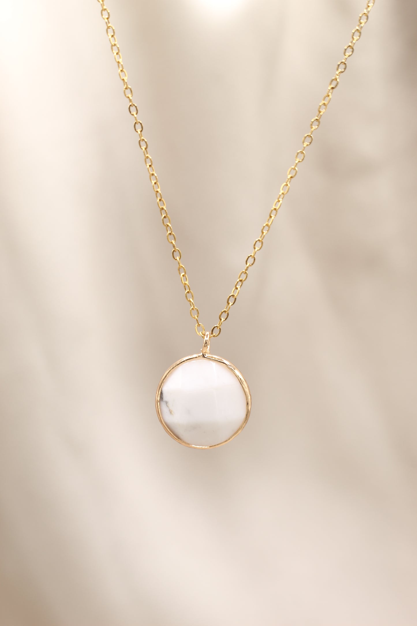 Calm & Tranquility | Howlite moon necklace