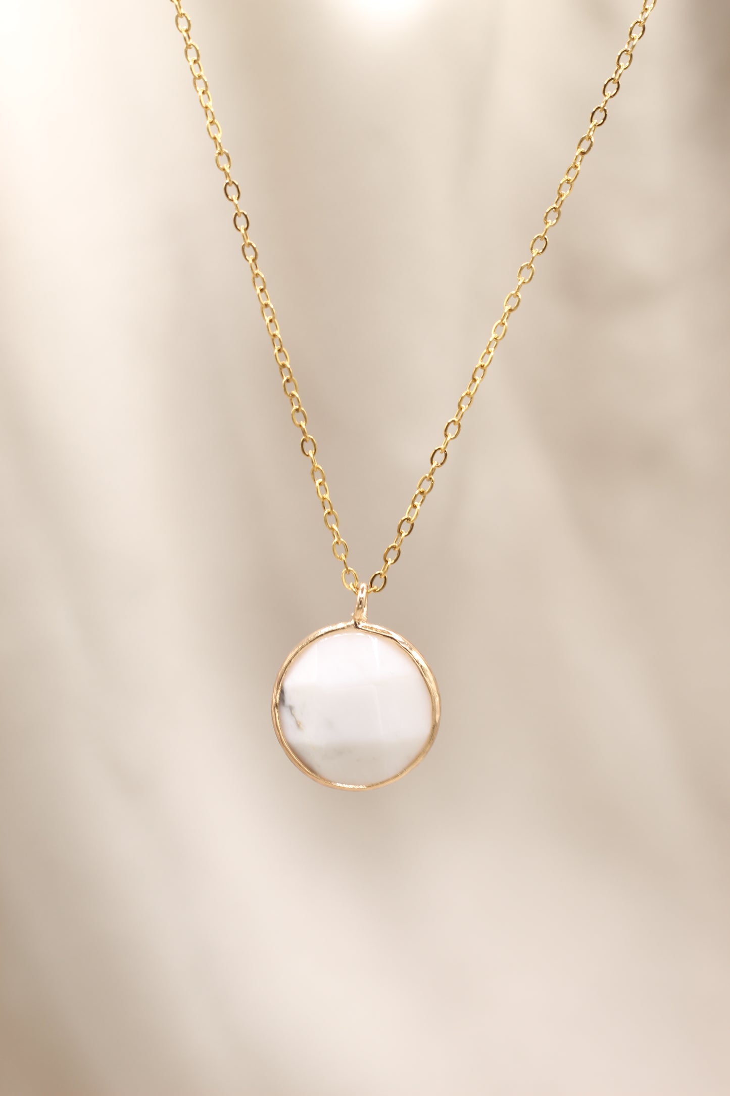 Calm & Tranquility | Howlite moon necklace