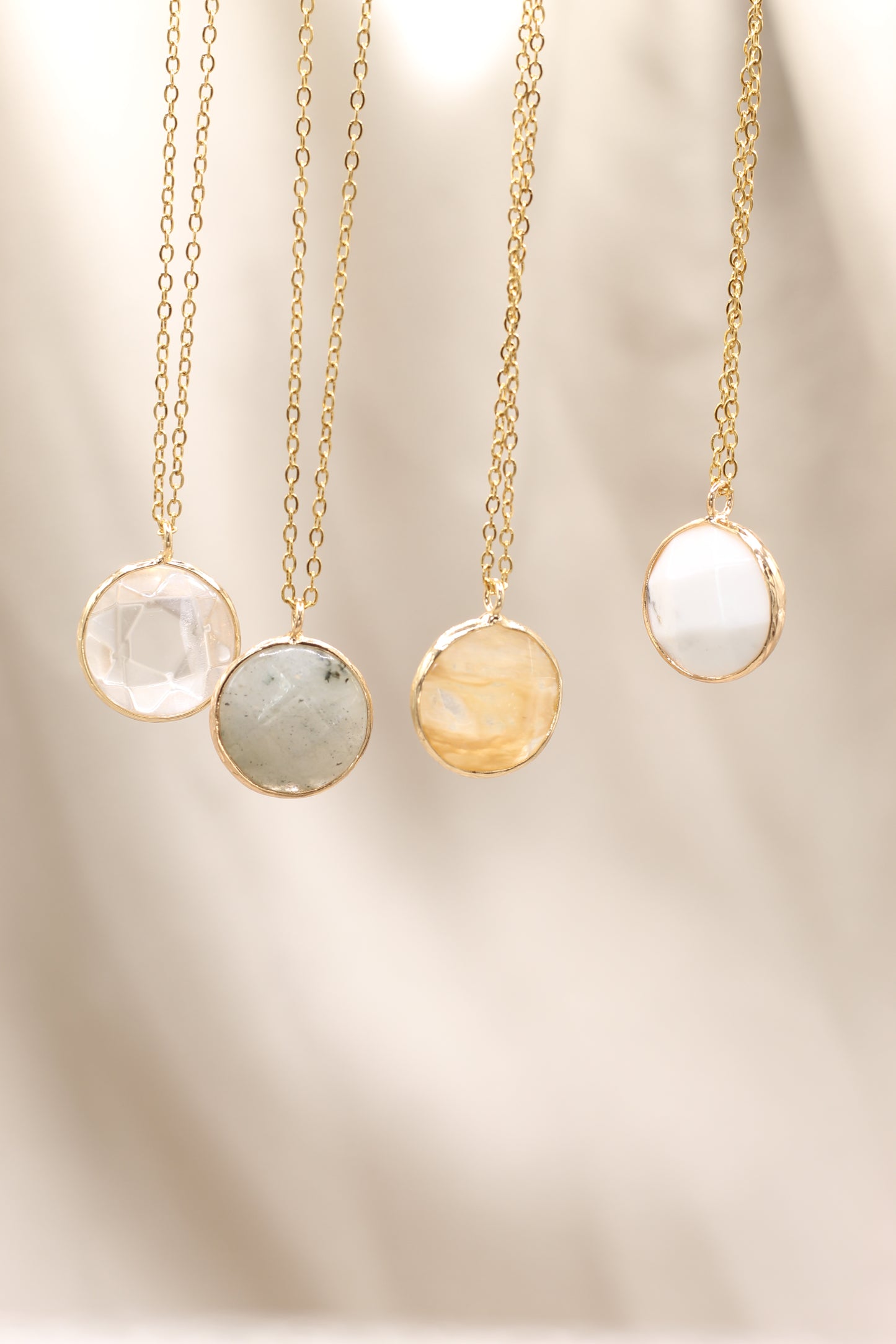 Inner wisdom & nurture | Grey Moonstone moon necklace