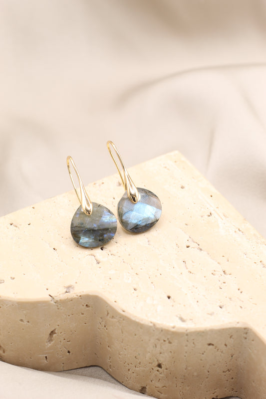 Transformation & Protection | Labradorite droplet earrings