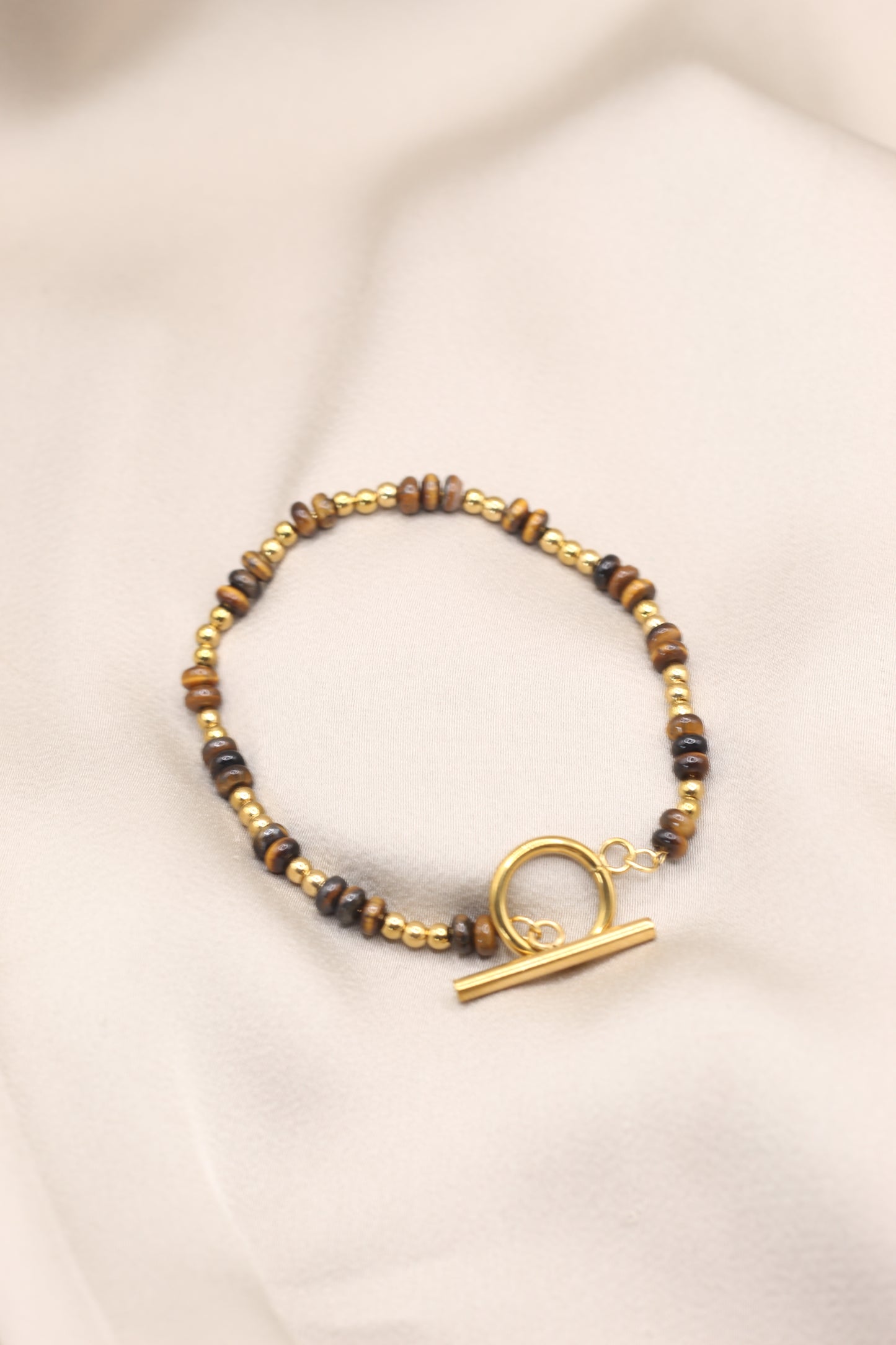 Courage & Strength | Tigers Eye Tbar bracelet